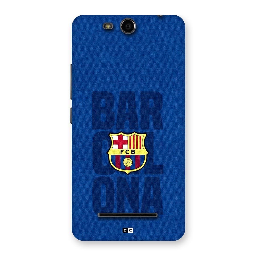 Barcelona Typography Back Case for Canvas Juice 3 Q392