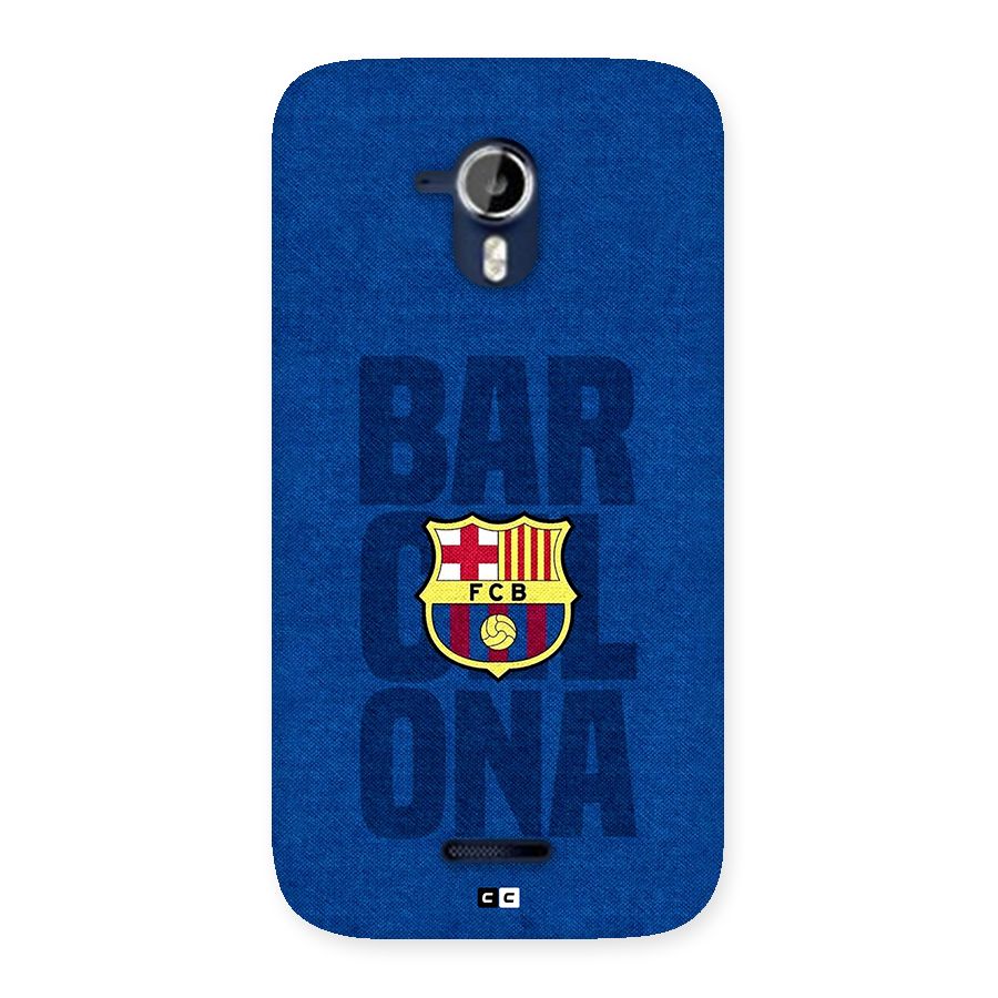 Barcelona Typography Back Case for Canvas Magnus A117