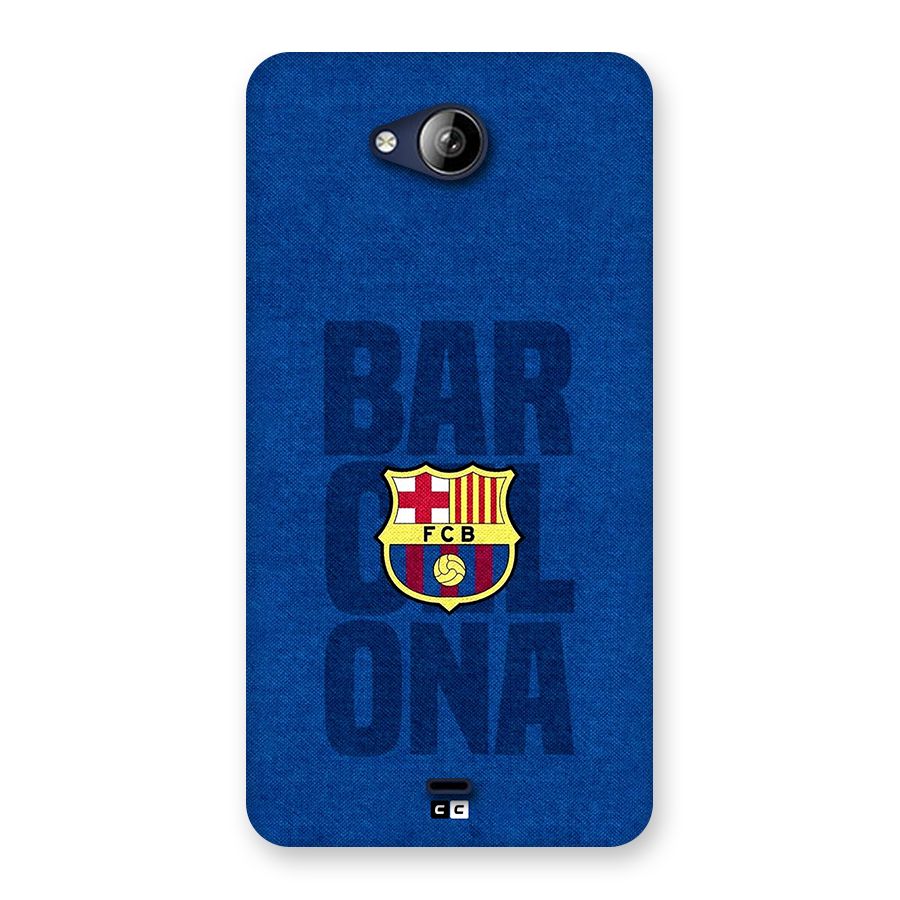 Barcelona Typography Back Case for Canvas Play Q355