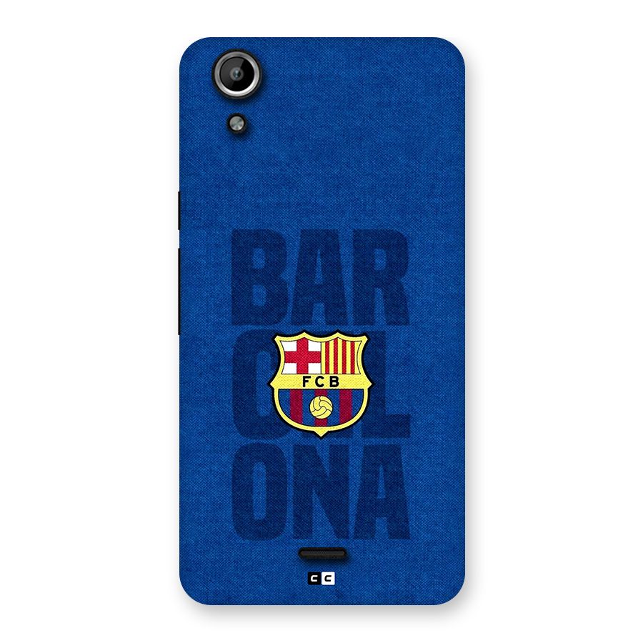 Barcelona Typography Back Case for Canvas Selfie Lens Q345