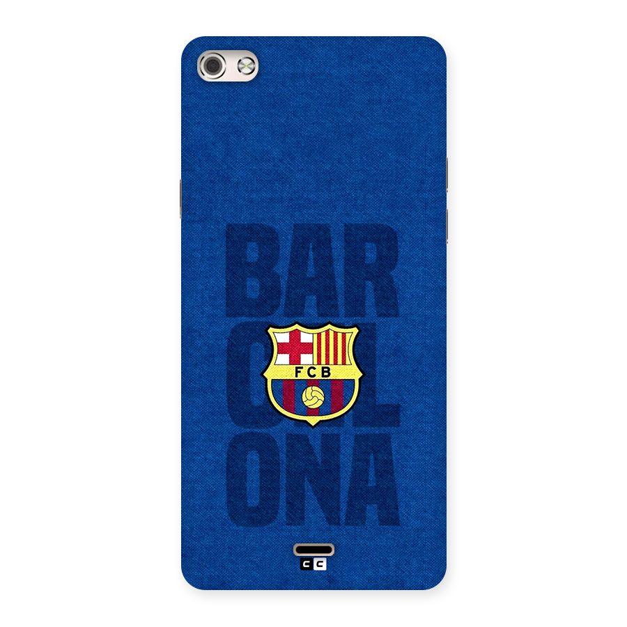 Barcelona Typography Back Case for Canvas Silver 5