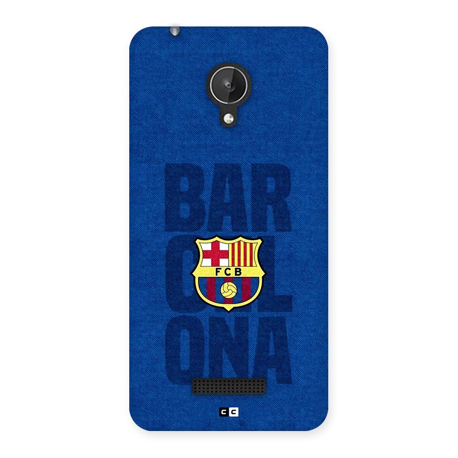 Barcelona Typography Back Case for Canvas Spark Q380