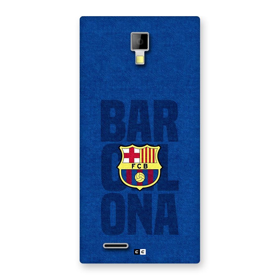 Barcelona Typography Back Case for Canvas Xpress A99