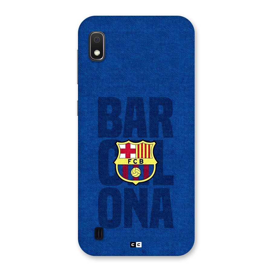 Barcelona Typography Back Case for Galaxy A10