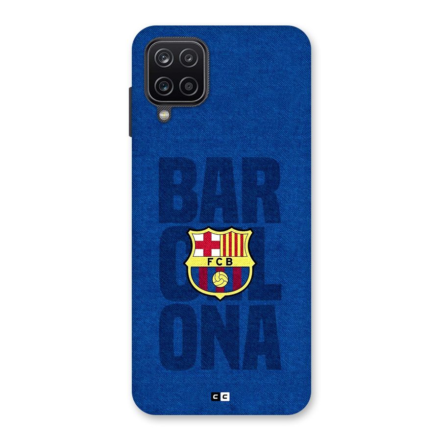 Barcelona Typography Back Case for Galaxy A12