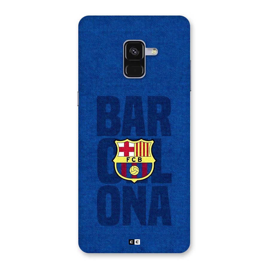 Barcelona Typography Back Case for Galaxy A8 Plus