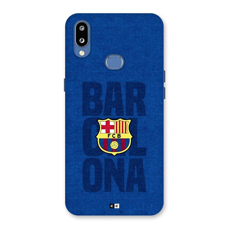 Barcelona Typography Back Case for Galaxy M01s