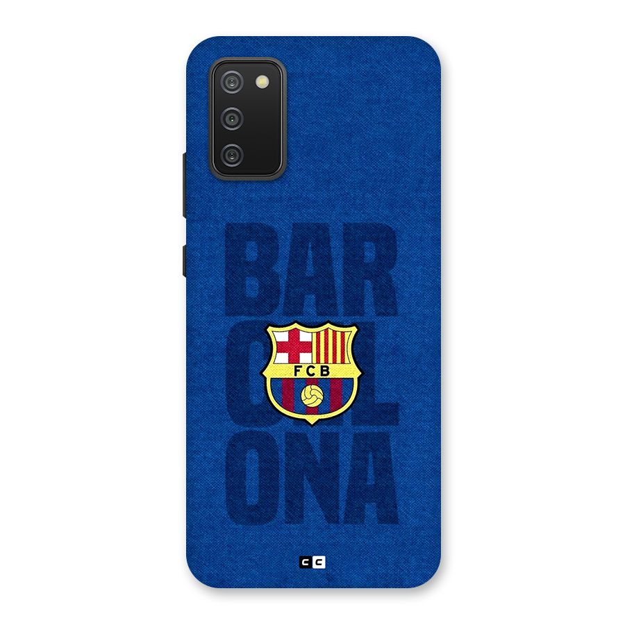 Barcelona Typography Back Case for Galaxy M02s