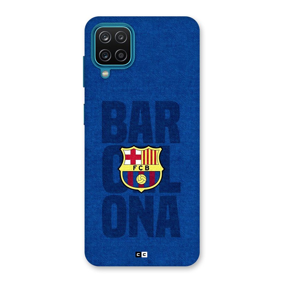 Barcelona Typography Back Case for Galaxy M12