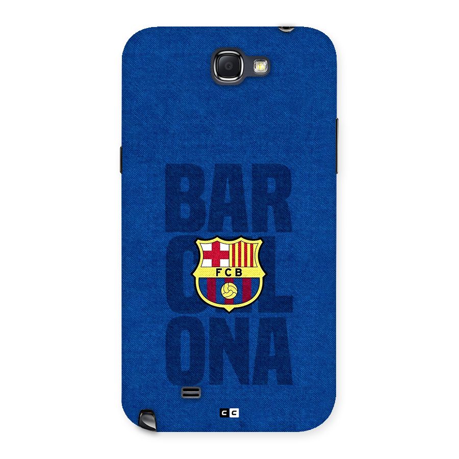 Barcelona Typography Back Case for Galaxy Note 2