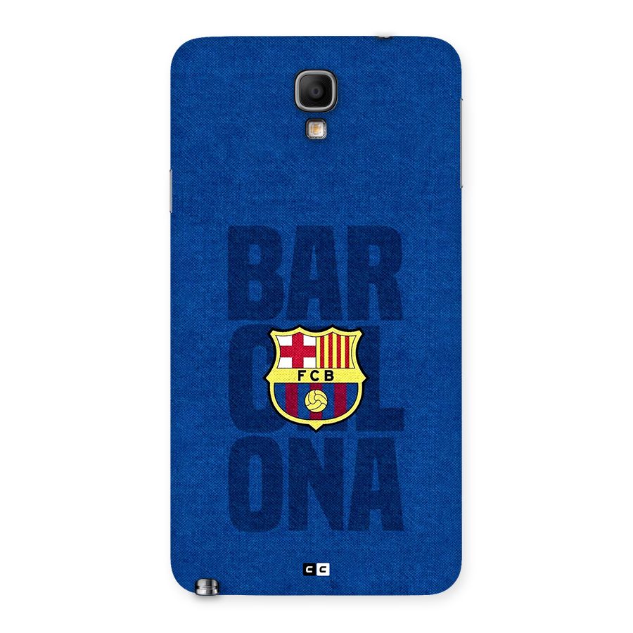 Barcelona Typography Back Case for Galaxy Note 3 Neo