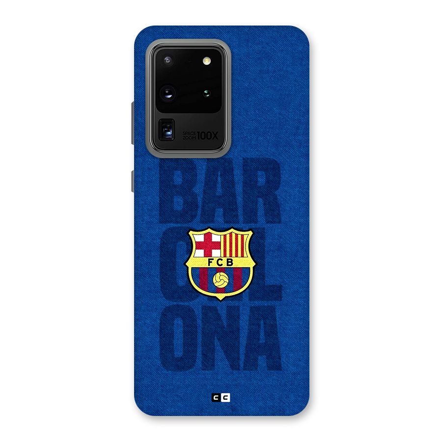 Barcelona Typography Back Case for Galaxy S20 Ultra