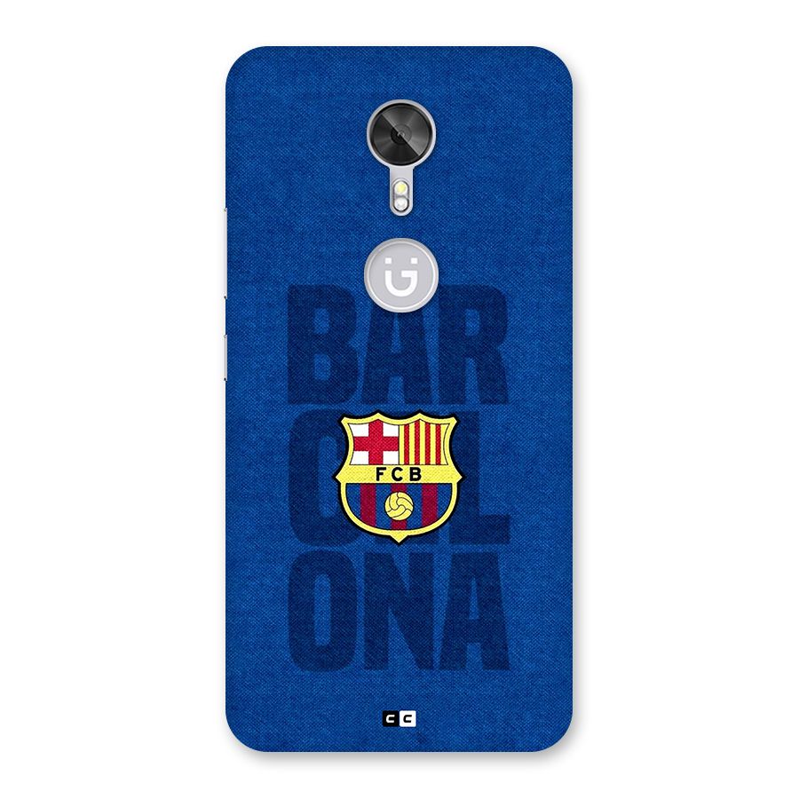 Barcelona Typography Back Case for Gionee A1