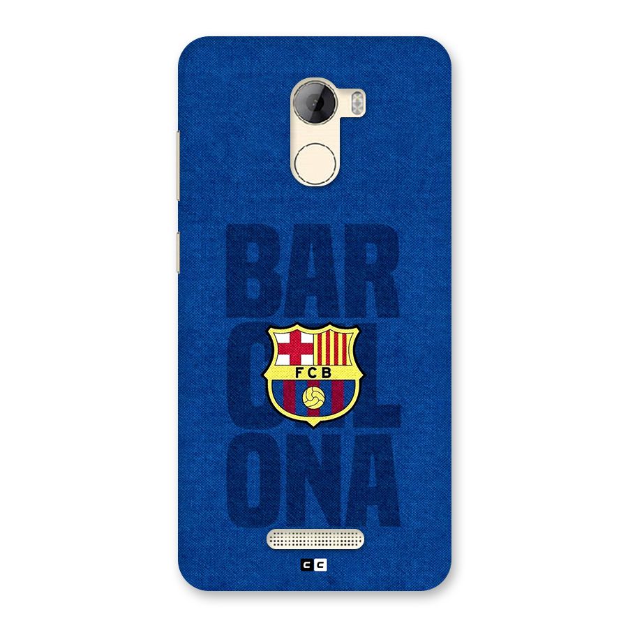Barcelona Typography Back Case for Gionee A1 LIte