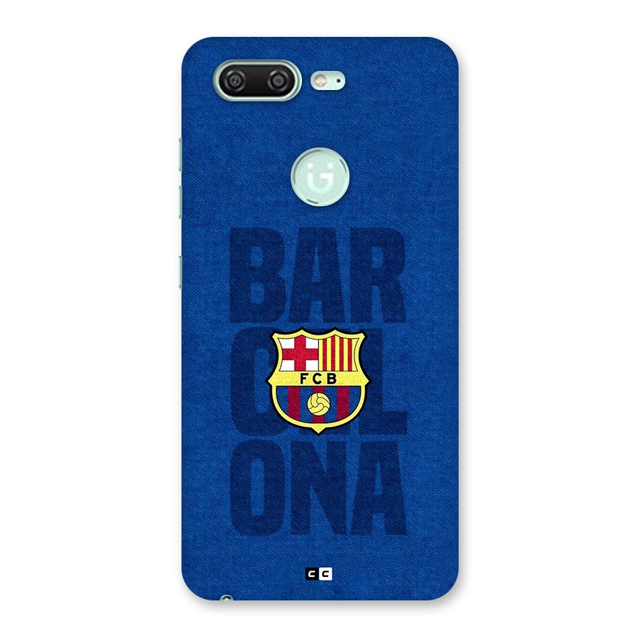 Barcelona Typography Back Case for Gionee S10