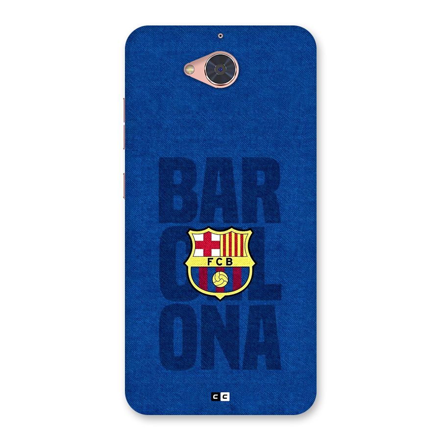 Barcelona Typography Back Case for Gionee S6 Pro