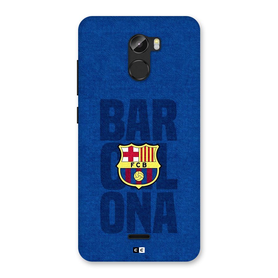 Barcelona Typography Back Case for Gionee X1