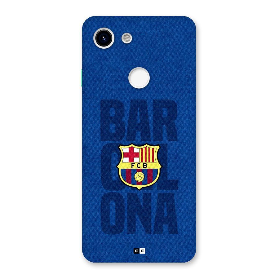 Barcelona Typography Back Case for Google Pixel 3