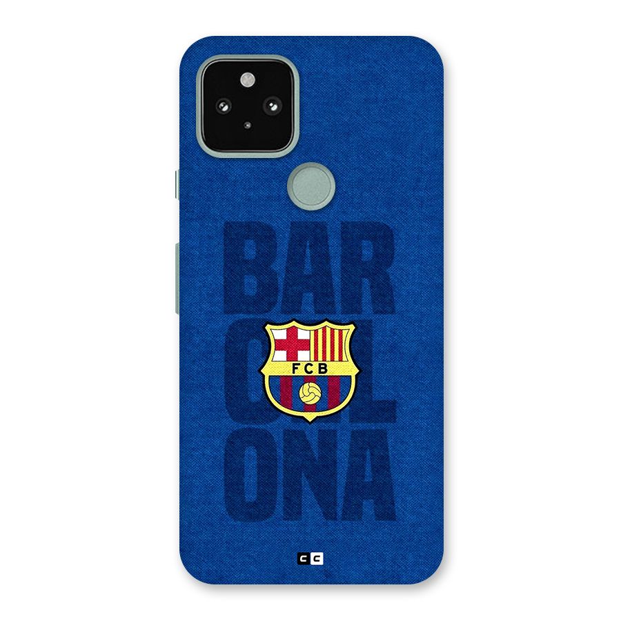 Barcelona Typography Back Case for Google Pixel 5