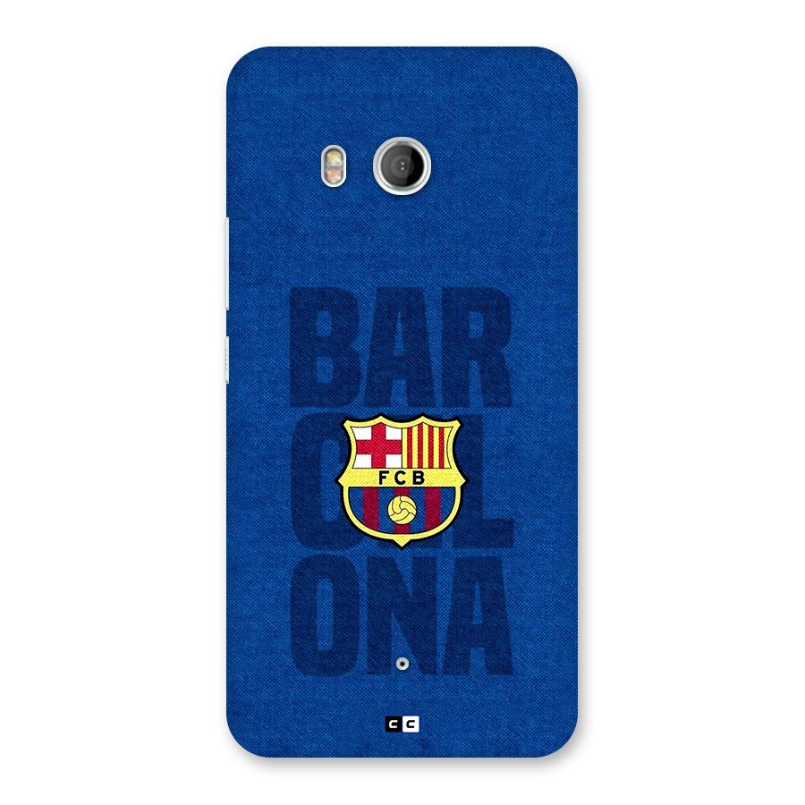 Barcelona Typography Back Case for HTC U11
