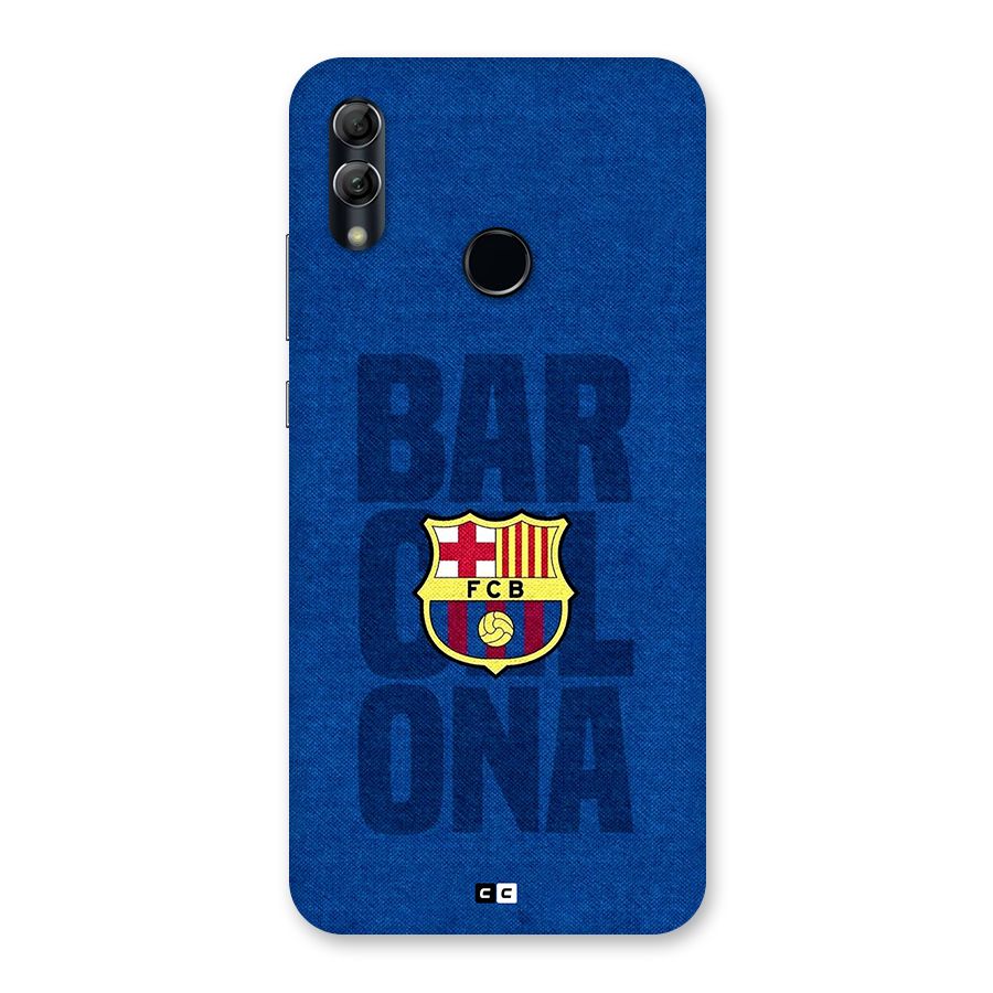 Barcelona Typography Back Case for Honor 10 Lite