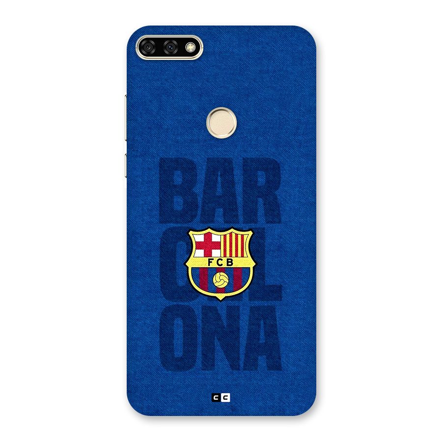 Barcelona Typography Back Case for Honor 7A