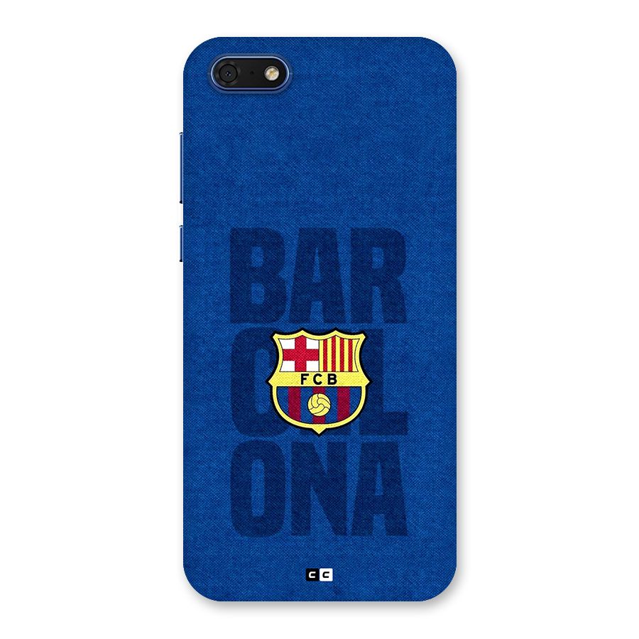 Barcelona Typography Back Case for Honor 7s