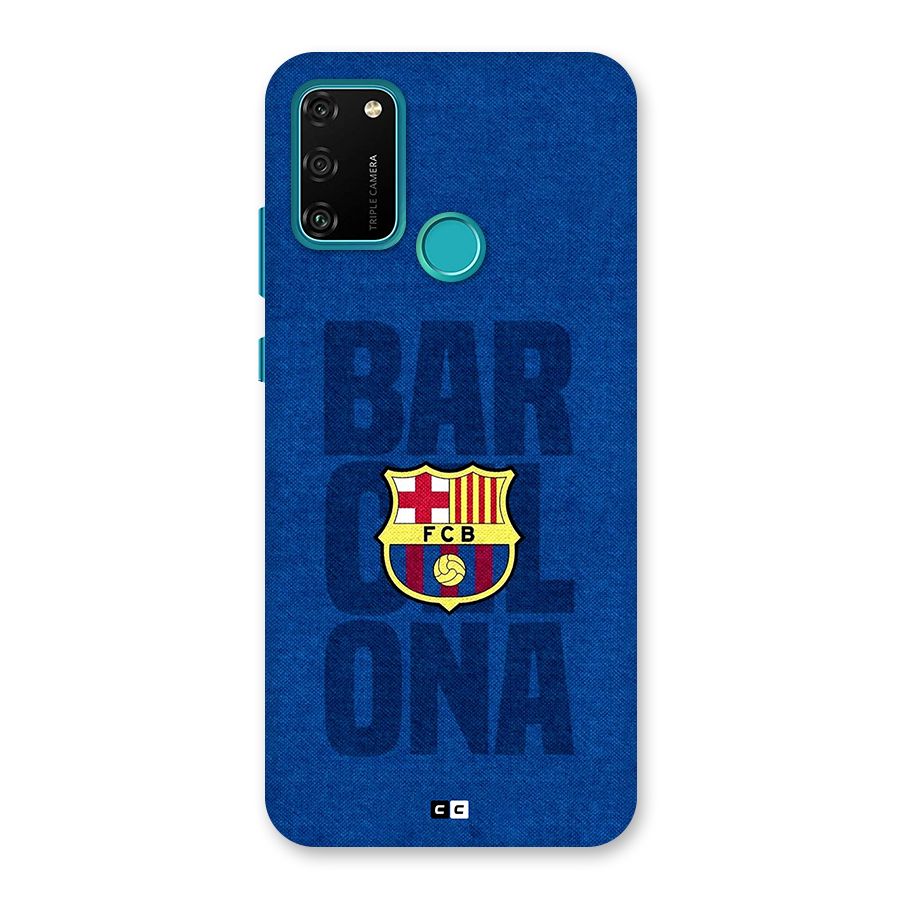 Barcelona Typography Back Case for Honor 9A
