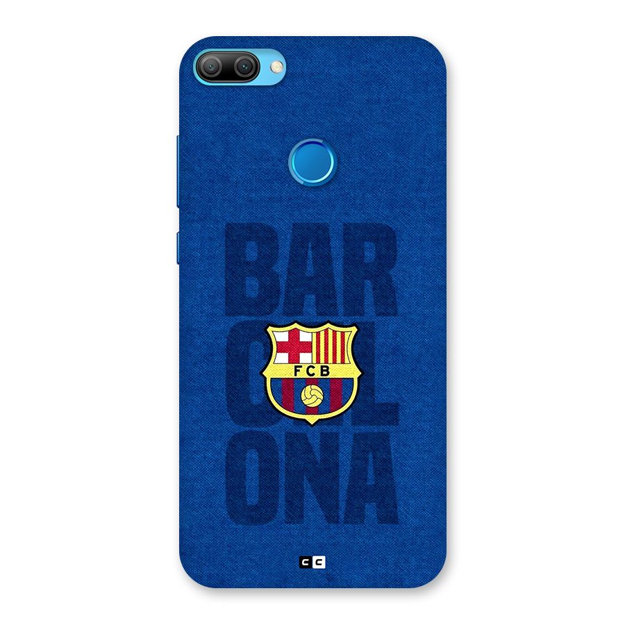 Barcelona Typography Back Case for Honor 9N
