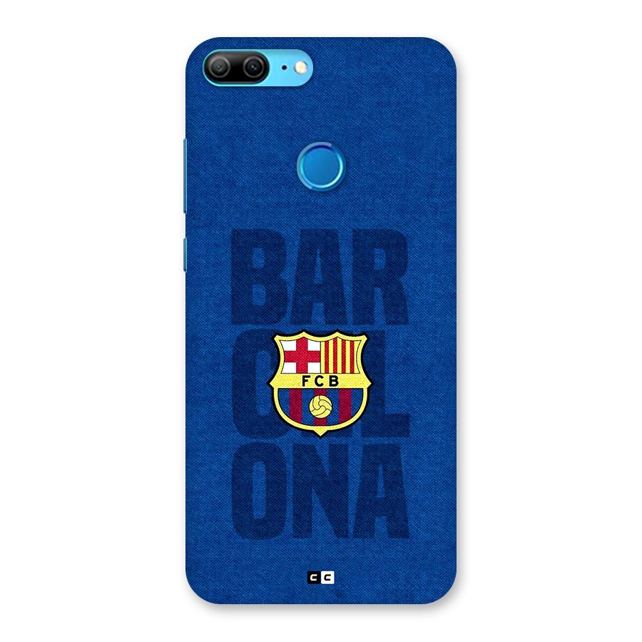 Barcelona Typography Back Case for Honor 9 Lite