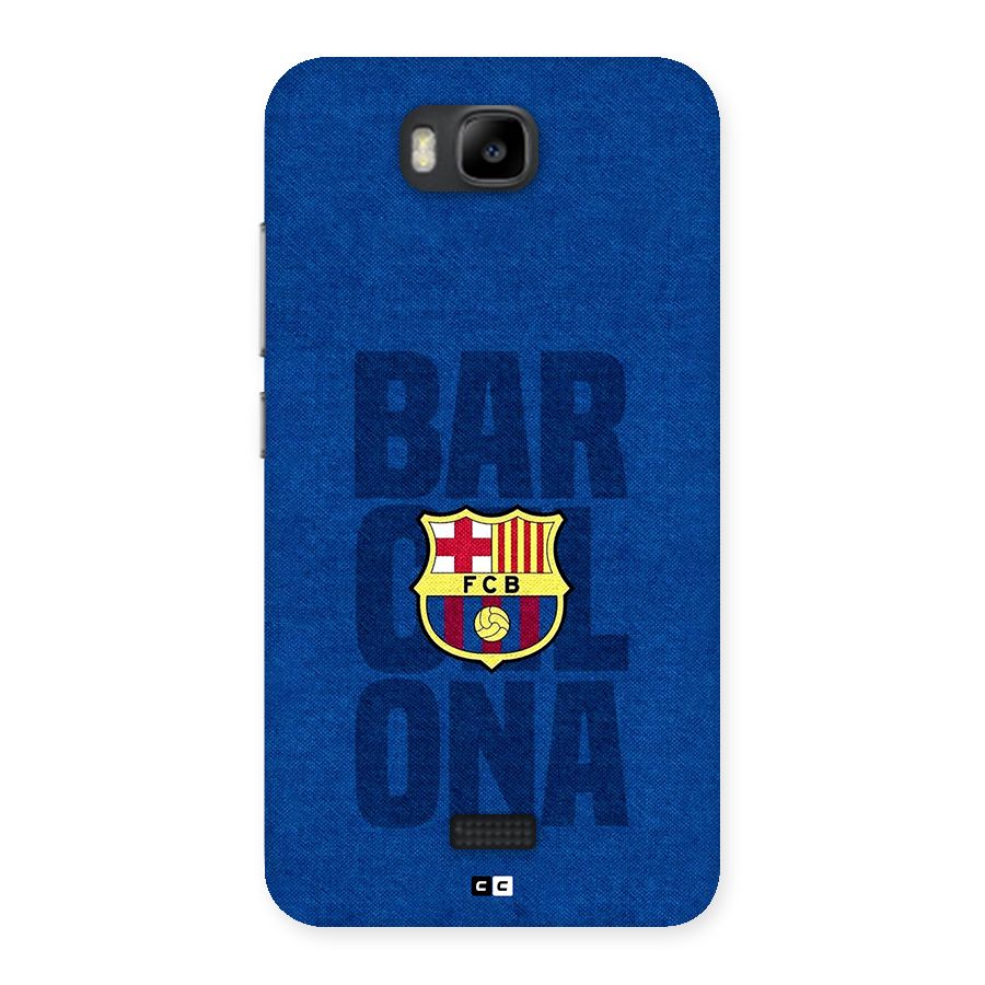 Barcelona Typography Back Case for Honor Bee
