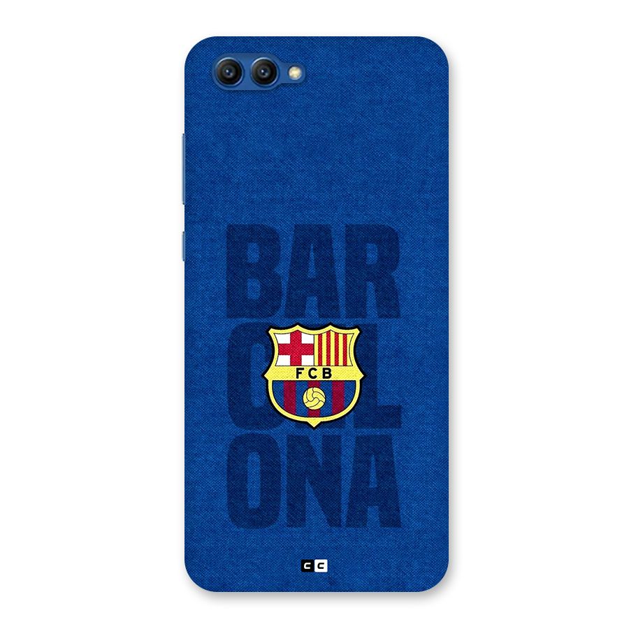 Barcelona Typography Back Case for Honor View 10