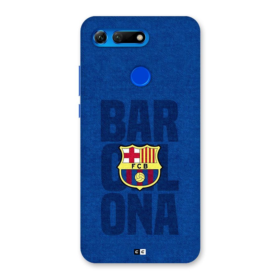 Barcelona Typography Back Case for Honor View 20