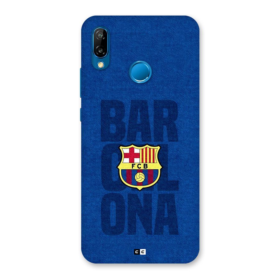 Barcelona Typography Back Case for Huawei P20 Lite