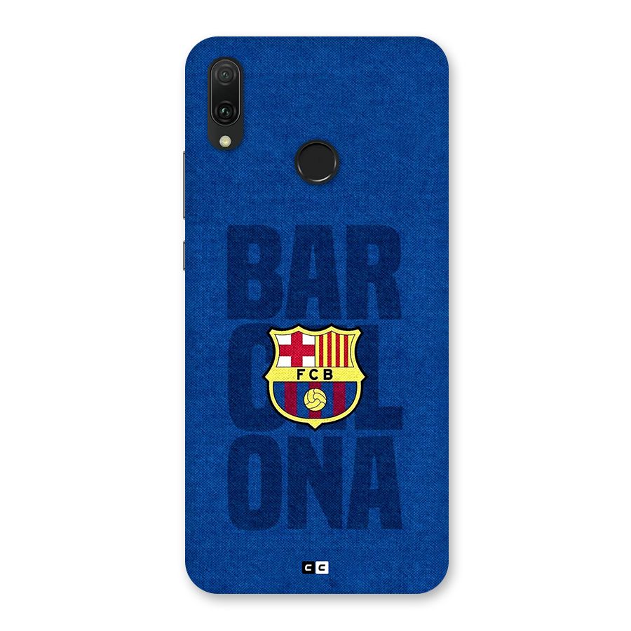 Barcelona Typography Back Case for Huawei Y9 (2019)