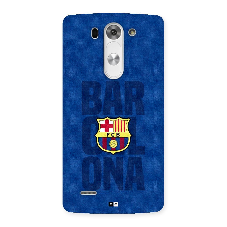 Barcelona Typography Back Case for LG G3 Beat