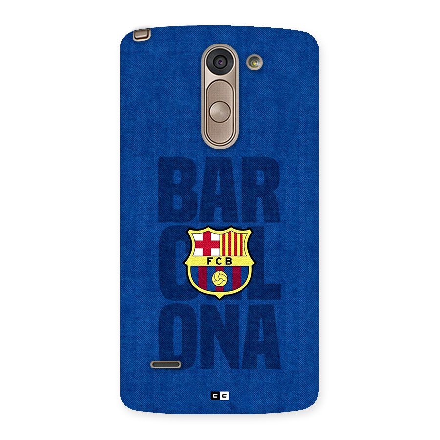 Barcelona Typography Back Case for LG G3 Stylus