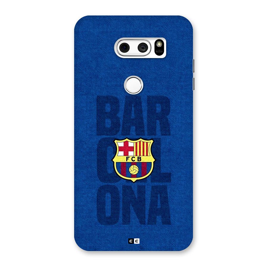 Barcelona Typography Back Case for LG V30