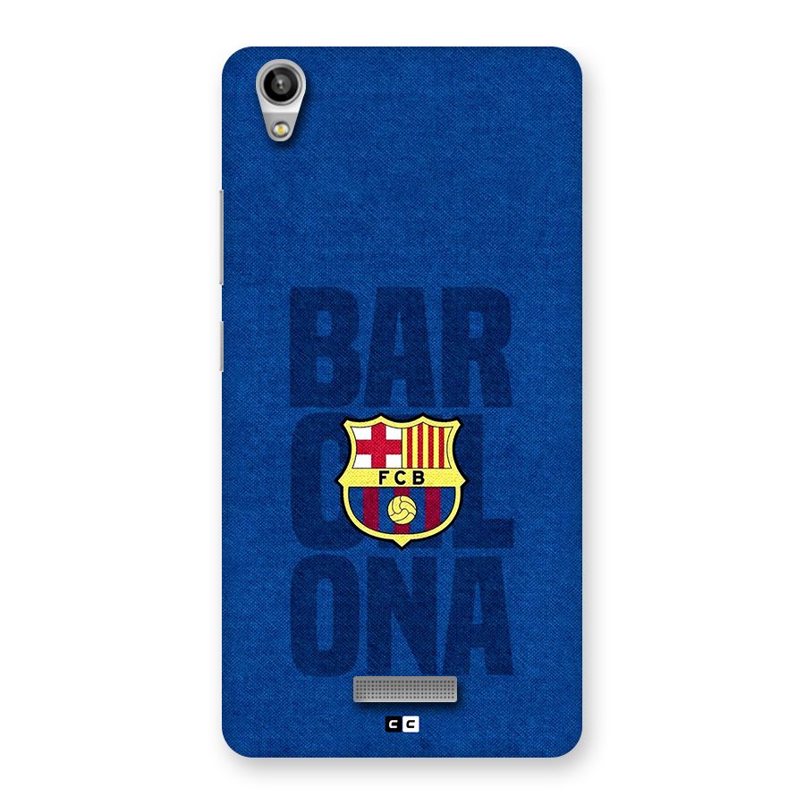 Barcelona Typography Back Case for Lava Pixel V1