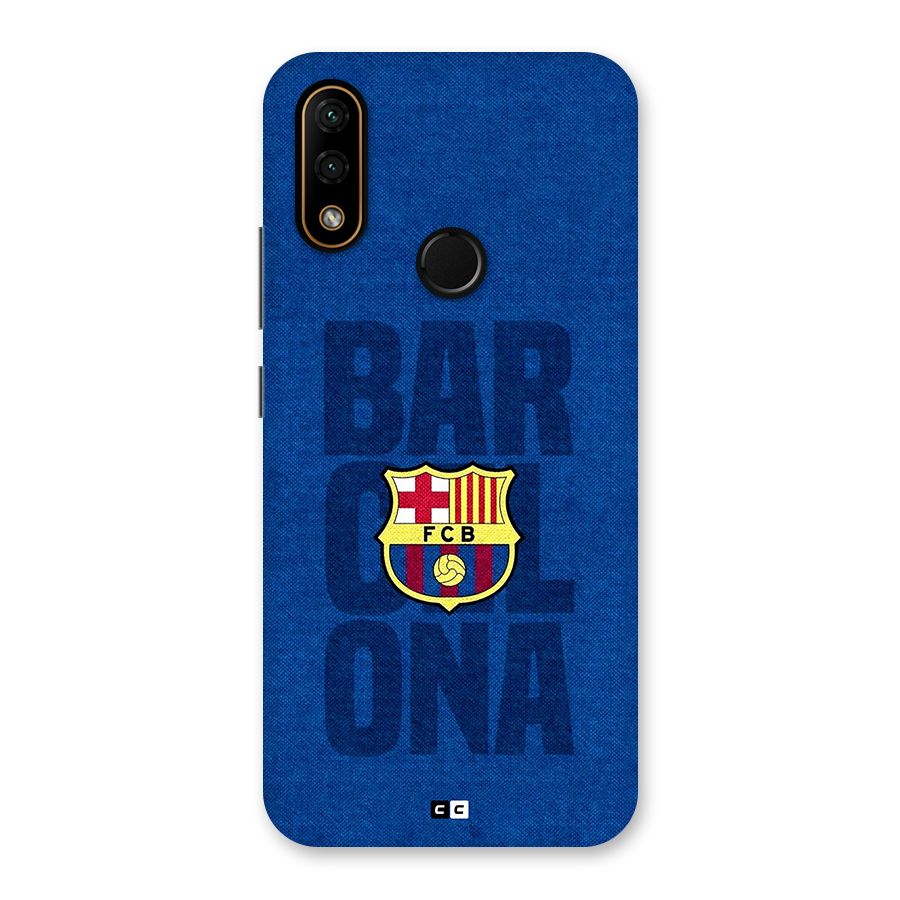 Barcelona Typography Back Case for Lenovo A6 Note