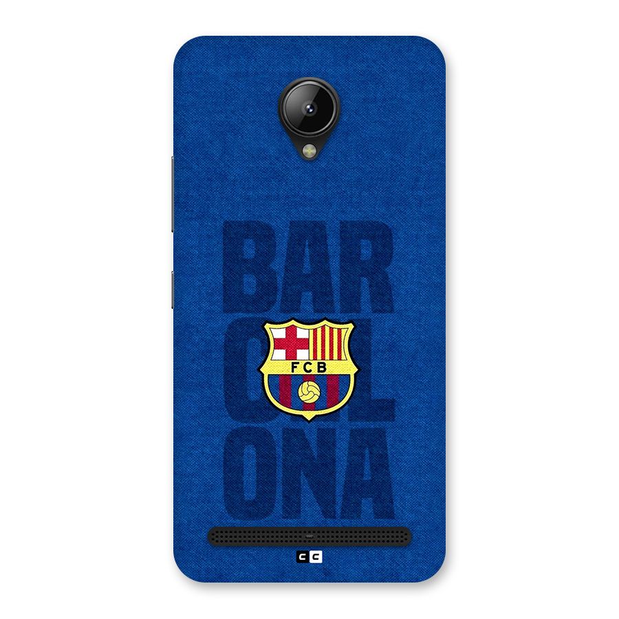 Barcelona Typography Back Case for Lenovo C2