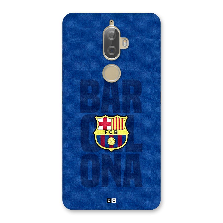 Barcelona Typography Back Case for Lenovo K8 Plus