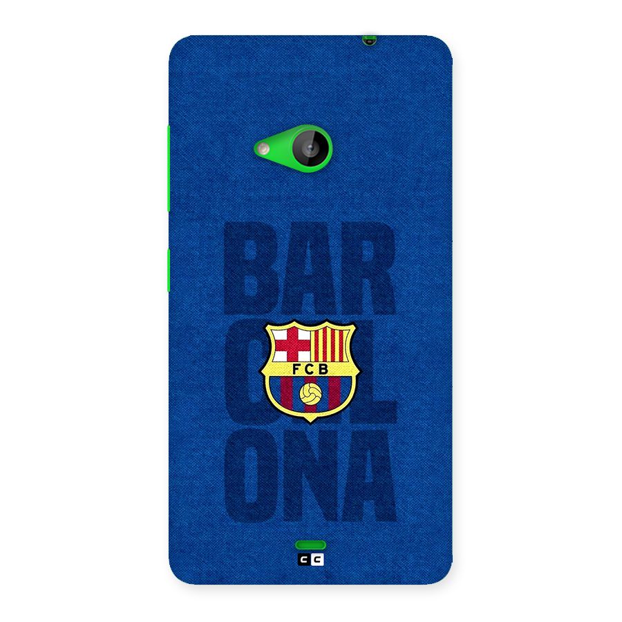 Barcelona Typography Back Case for Lumia 535