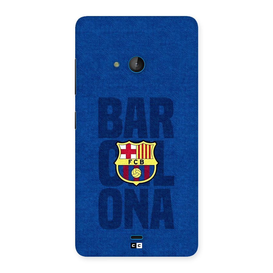 Barcelona Typography Back Case for Lumia 540