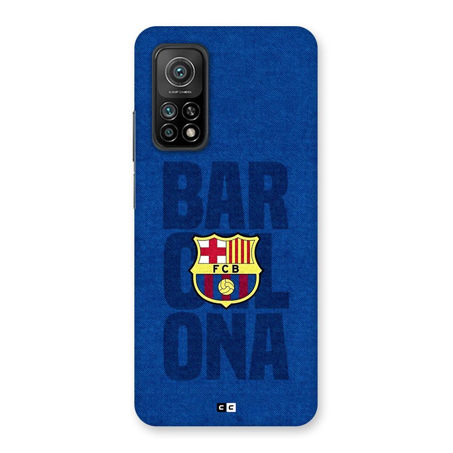 Barcelona Typography Back Case for Mi 10T Pro 5G