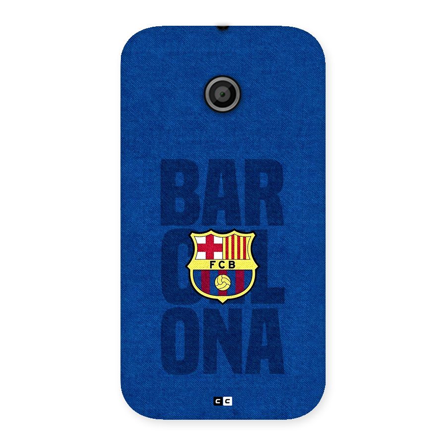 Barcelona Typography Back Case for Moto E