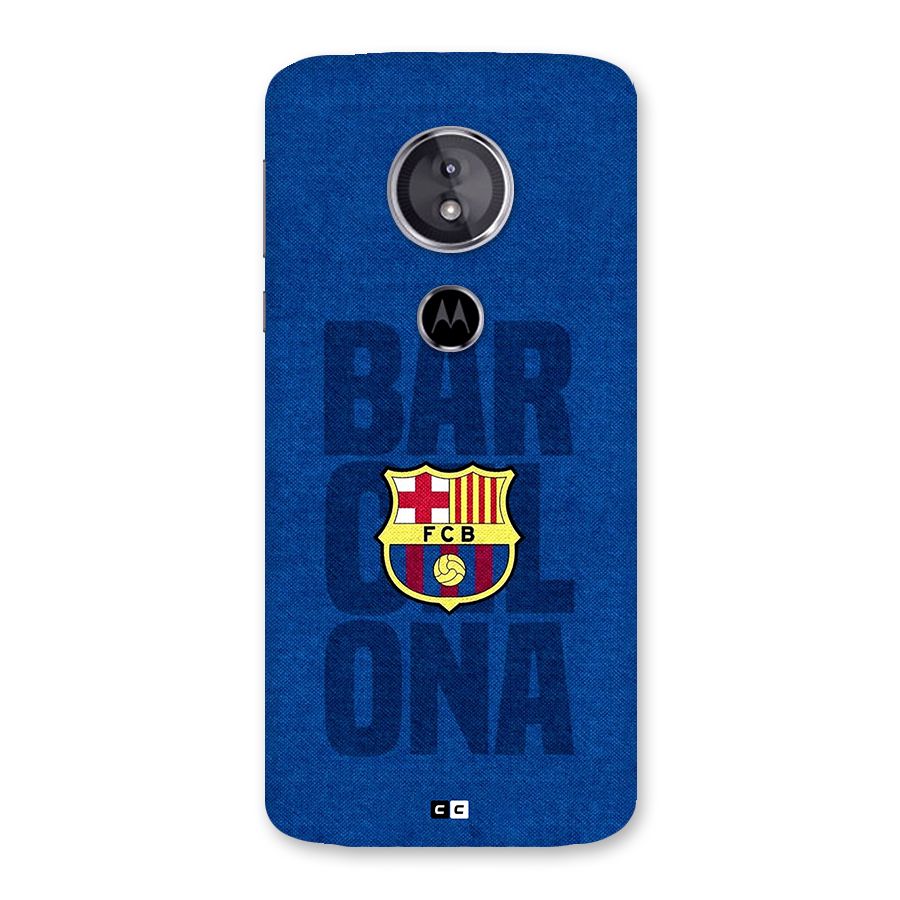 Barcelona Typography Back Case for Moto E5