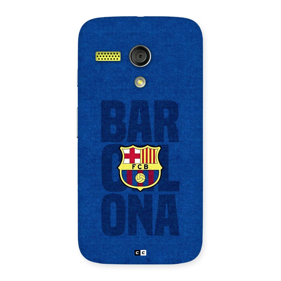 Barcelona Typography Back Case for Moto G