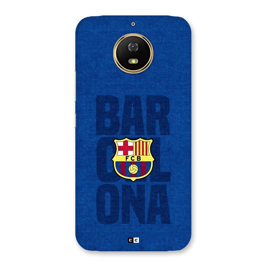 Barcelona Typography Back Case for Moto G5s