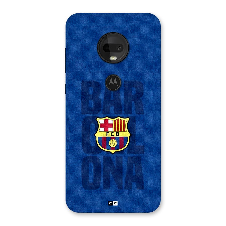 Barcelona Typography Back Case for Moto G7